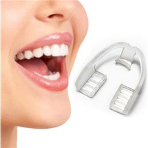 Eljeczt Bite Notturno Anti Russamento Bite Dentale Notturno Automodellante Apparecchio Anti Bruxismo Soluzione Confortevole E Professionale per Russare Anti Russare Ausilio Respiratorio, 3 Pezzi