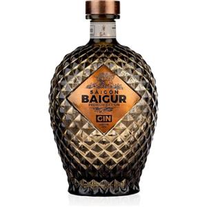 Saigon Baigur, Premium Dry Gin, 700ml, Ideale per Gin Tonic Esotico, Note Agrumate, Floreali, Speziate, 16 Botaniche, Gin Artigianale Vietnamita Distillato in Alambicchi di Rame, Idea Regalo, 43% Vol.