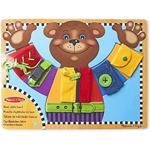 Melissa & Doug - Tavola Attivita' in Legno | Multicolore | Problem Solving | Sviluppo Attivita' Motorie e Cognitive | Gioco Educativo | 3+ | Regalo Bambini Bambine