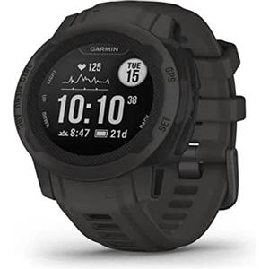 Garmin Instinct 2S: smartwatch GPS sottile con durata della batteria fino a 21 giorni, progettato per polsi sottili, oltre 40 app sportive, notifiche intelligenti, stato dell'allenamento, analisi del sonno e altro, grigio ardesia