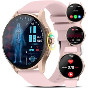 Marsyu Smartwatch Uomo Donna con ECG/HRV/Sonno, 1.39