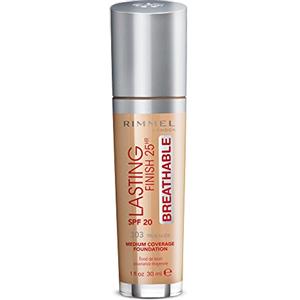 Rimmel London Rimmel, fondotinta Lasting Finish Breathable, 30 ml (etichetta in lingua italiana non garantita)