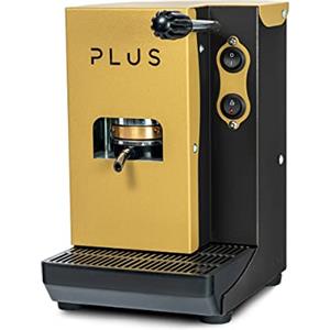 La Bevanda Del Re Macchina Caffe AROMA PLUS, 50 CIALDE ESE 44MM COMPRESE, Macchina Caffe Cialde ESE 44MM, Macchina Caffè Espresso Manuale, COLORE GOLD/NERA, Piccola e Compatta, 5Kg