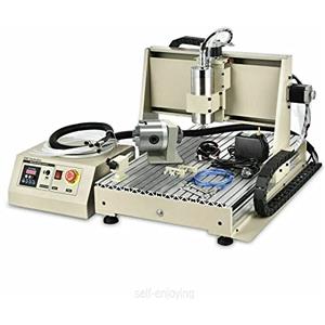 LENJKYYO Fresatrice a 4 assi CNC 6040 router macchina per incisione USB incisore VFD motore mandrino centralina di controllo foratura fresatura 1,5 KW Engraver Kit strumento per incisione