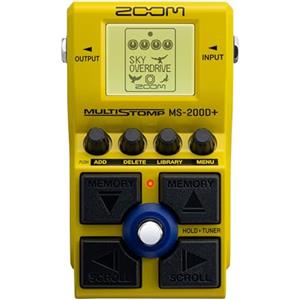 Zoom - MS-200D+ - Pedale Effetti per Chitarra con 200 Drive e Distorsioni, Pedale Singolo, Accordatore, Alimentazione a Batteria, Dotato di Overdrive, Boost, Fuzz e altro ancora