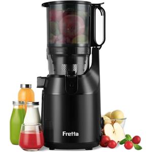 Fretta Estrattore Frutta e Verdura,Fretta Estrattore di succo con apertura di 135mm,Capacità 1,8L Adatta a Frutta e Verdure,Facile pulito,Senza BPA