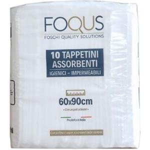 Foqus Tappetini Assorbenti 60x90 cm - 10 Pezzi Impermeabili con Adesivi per Animali Domestici