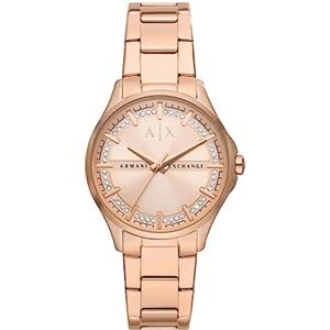 Armani Exchange Orologio da Donna, Quartz 3 Pointer con Braccialetto Lady Hampton AX5264