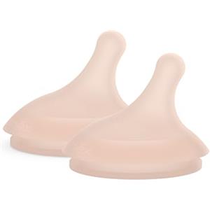 Suavinex, Confezione da 2 Tettarelle per biberon Anti-Coliche Zero Zero, Flusso Denso (L), Per Liquidi Densi, Tettarella con Apertura Ampia, +6 Mesi, medium