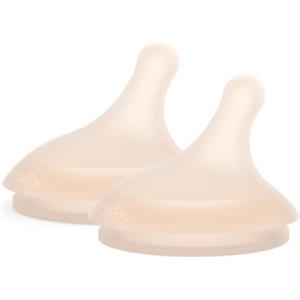 Suavinex, Confezione da 2 Tettarelle per Biberon Anti-Coliche Zero Zero, 2 Tettarelle a Flusso Denso (L), Per Liquidi Densi, Tettarella con Apertura Ampia, +6 Mesi, Light