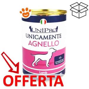 UNIPRO Unicamente Agnello 400g - Alimento umido monoproteico per cani adulti e cuccioli
