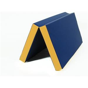 NIRO RoniKids Tappetino morbido per pavimento, 100 x 100 x 8 cm, per ginnastica, fitness, yoga, sport, colore blu/giallo