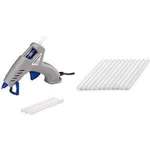 Dremel 910 Pistola incollatrice a caldo 165°C - Pistola incollatrice con punta di precisione antigoccia e 3 stick di colla & GG02 Hot Glue Gun Sticks 12-pack, 12 stick di colla multiuso da 7 mm