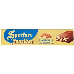 Sperlari - Zanzibar Torrone Nocciolato Con Mandorle, Senza Glutine, Mandorla, 250 Grammo