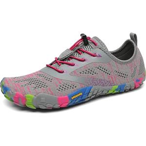 SAGUARO Barefoot Shoes Uomo Scarpe Barefoot Donna Scarpe Minimaliste Scarpe a Piedi Nudi Antiscivolo Scarpe Trail Running Traspiranti Scarpe Dita Rebecca Viola EU Gr.41