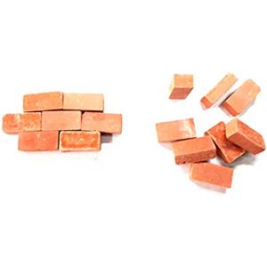 BLUSUPERSHOP 20 MATTONI 7X10 MM terracotta PER PASTORI PRESEPE LEGGI BENE LA MISURA E QUANTITA' DEL PRODOTTO m7x10mm