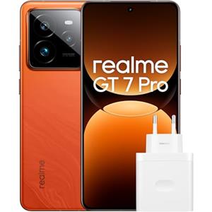 realme GT 7 Pro 5G Smartphone 12+256GB, Processore Snapdragon® 8 Elite Chipset, Fotocamera AI Ultra-clear Snap con AI Display Eco² RealWorld, Con tecnologia NEXT AI, Orange, Esclusiva Amazon