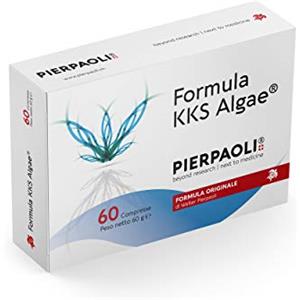 PIERPAOLI - Formulα KKS Algae: Confezione da 60 Compresse, Integratore con Alga Spirulina, Alga Kombu e Erba Medica