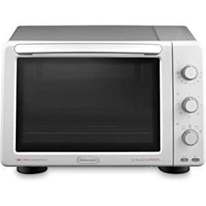 De'Longhi Sfornatutto EO32502.WG Forno elettrico, 5 livelli di Cottura, Temperatura 80-220°C, Timer, Capacità 32L, Include Teglia, Griglia, Potenza 2000W, Bianco