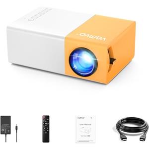 Vamvo Mini Proiettore, Videoproiettore vamvo, Proiettore Cinematografico Compatibile con Smartphone/PS4/Firestick, il Video Può Essere Trasmesso Direttamente al Videoproiettore Tramite un Cavo Dati