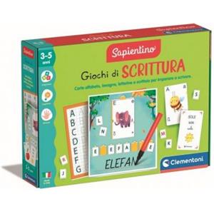 Clementoni Sapientino Giochi di Scrittura - Gioco Educativo con Lavagne Cancellabili e Carte Illustrate per Bambini 3-5 Anni