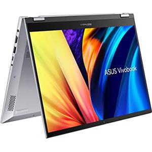 ASUS Vivobook Flip S14 TP3402VA#B0BRZRYHJJ, Notebook in alluminio Monitor 14 Glossy touchscreen, Intel Core 13ma gen i5-1335U, RAM 8GB, 512GB SSD PCIE, Grafica Intel iris Xe Windows 11 Home, Argento