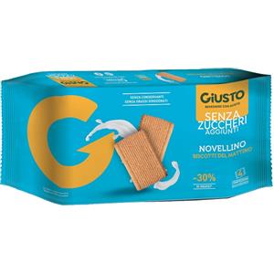 Giusto Biscotti Mattino Senza Zucchero 350 g - Frollini Leggeri per Colazione