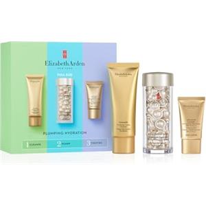 Elizabeth Arden Plumping Hydration Set, Acido Ialuronico Ceramide 60 Capsule, Crema Detergente Purificante 50 ml, Lift and Firm da Giorno 15 ml, 3 Prodotti, Regalo per Donne