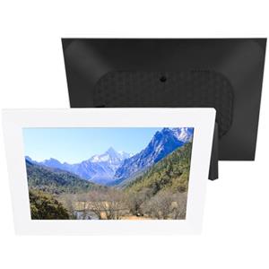 Gugxiom Cornice Digitale da 10,1 Pollici, Cornice per Foto Elettronica Intelligente con Rotazione Automatica Touchscreen IPS HD Wireless per APP Uhale per Ufficio Domestico (Spina europea)