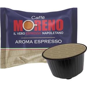 CAFFE' MORENO - 50 Capsule Caffè, Compatibili con Nescafé* Dolce Gusto*, Miscela ESPRESSO BAR, Forte e Corposo, Cialde Compatibili con Macchina Caffè Dolce Gusto*
