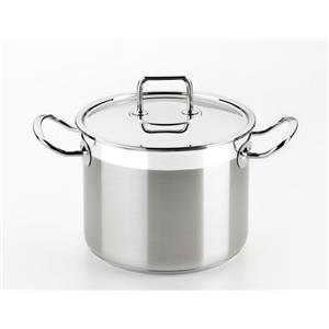 BRA - Professional, Pentola con coperchio, in acciaio inox 18/10, 20 cm