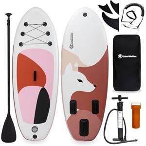 HyperMotion Tavola SUP Gonfiabile per Bambini 215 cm - Stand Up Paddle Board con Pagaia, Pompa Alta Pressione, Leash, Zaino Impermeabile - Principianti