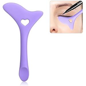 Erinde Stencili in Silicone per Eyeliner, Strumento Riutilizzabile per Eyeliner a Ala di Gatto, Strumento per Lipliner e per la Forma delle Sopracciglia per il Trucco degli Occhi, Facile da Pulire