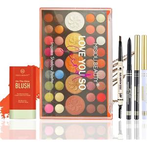 RoseFlower Trousse di Trucchi Set, Trucchi Donna Offerta Per Make Up Tavolozza Trucco Kit con Fard e Ombretti di Palette Professionali Completo Cosmetics da viaggio Per Donna & Bambina