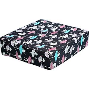 Chickwin Cuscino Rialzo Sedia per Bambini, Chickwin Baby Toddler Cuscino Alzasedia Lavabile Smontabile Regolabile Portatile Booster Sedile per Tavolo da Pranzo (Nero,32x32x8cm)