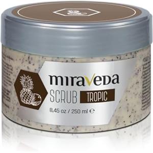Italwax Miraveda by Italwax Tropic Scrub - 250ml - Con particelle esfolianti di guscio di cocco - Ideale per tutto il corpo