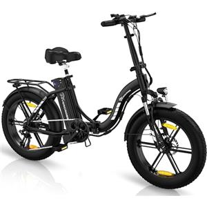 EVERCROSS EK6 Bicicletta Elettrica Adulti, Pieghevole E-Bike con Pneumatico Grasso 20