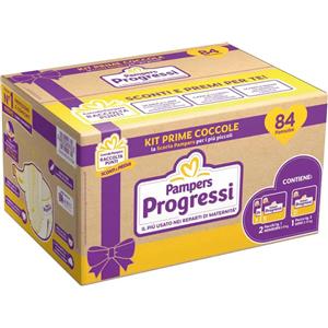 FATER SpA Kit Prime Coccole Pampers Progressi 84 Pannolini