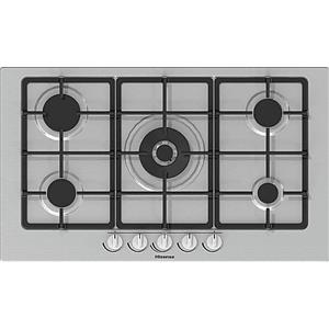 HISENSE GM973XF PIANO COTTURA GAS, 5 zone di cottura, dimensioni: L 86 cm, P 51 Acciaio Inox