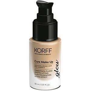 Korff Fondotinta Fluido Effetto Lifting Glow, Formula Anti-età e Lunga Tenuta con acido ialuronico 03, 30ml