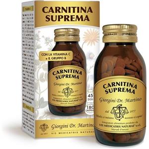 Dr. Giorgini Carnitina Suprema - Integratore alimentare con carnitina, sali minerali e vitamine, 180 pastiglie