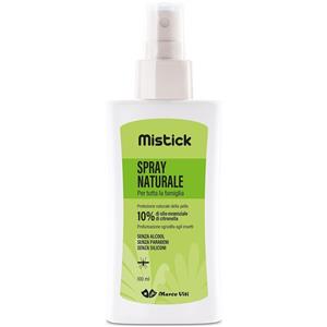 Marco Viti Mistick Spray Naturale Antizanzara 100 ml - Con 10% di Olio Essenziale di Citronella, Dermatologicamente Testato