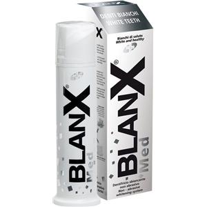 BlanX Med Dentifricio Sbiancante Naturale 100 ml - Con Licheni Artici e Fluoruro, Non Abrasivo