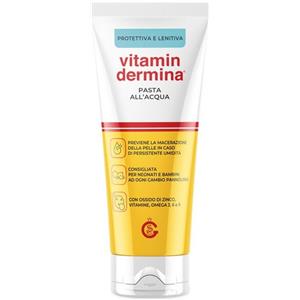 IST.GANASSINI SpA Vitamindermina Pasta All'Acqua 100ml - Emulsione Lenitiva per Irritazioni Cutanee con Ossido di Zinco