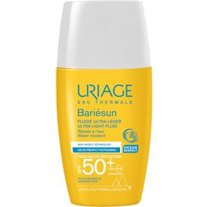 Uriage Bariésun Fluido Solare Ultra Leggero 30ml SPF50 - Protezione Elevata, Finish Asciutto, Formato Pocket