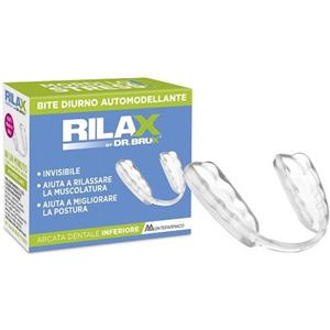 Montefarmaco Brux Bite Rilax Diurno - Dispositivo Automodellante Trasparente per Sollievo da Stress e Bruxismo