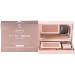 Bionike Defence Color Pretty Touch Fard Compatto 309 Marbre Rose - Fard Illuminante per Gote e Zigomi, Long Lasting 8h