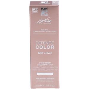 Bionike Defence Color Mat Velvet Fondotinta Opacizzante N. 402 Creme Nue - 30ml, Effetto Mat Fino a 12 Ore