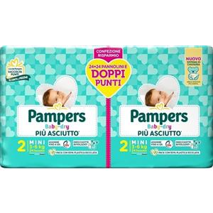Pampers Baby Dry Duo Mini 48 Pezzi - Pannolini Super Assorbenti per Bambini 3-6 kg