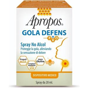Apropos Gola Defens Pro Spray No Alcol 20ml - Protezione e Sollievo per la Gola Irritata